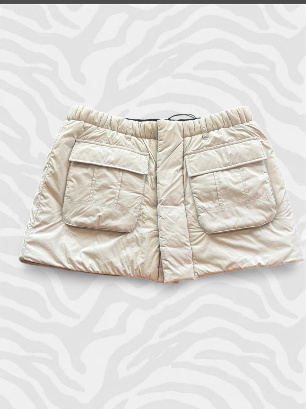 KBB puffer skirt with built-in shorts Cream/Beige